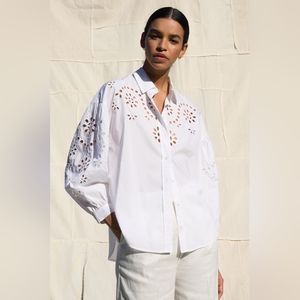 Rails Alister Embroidered Eyelet Blouse